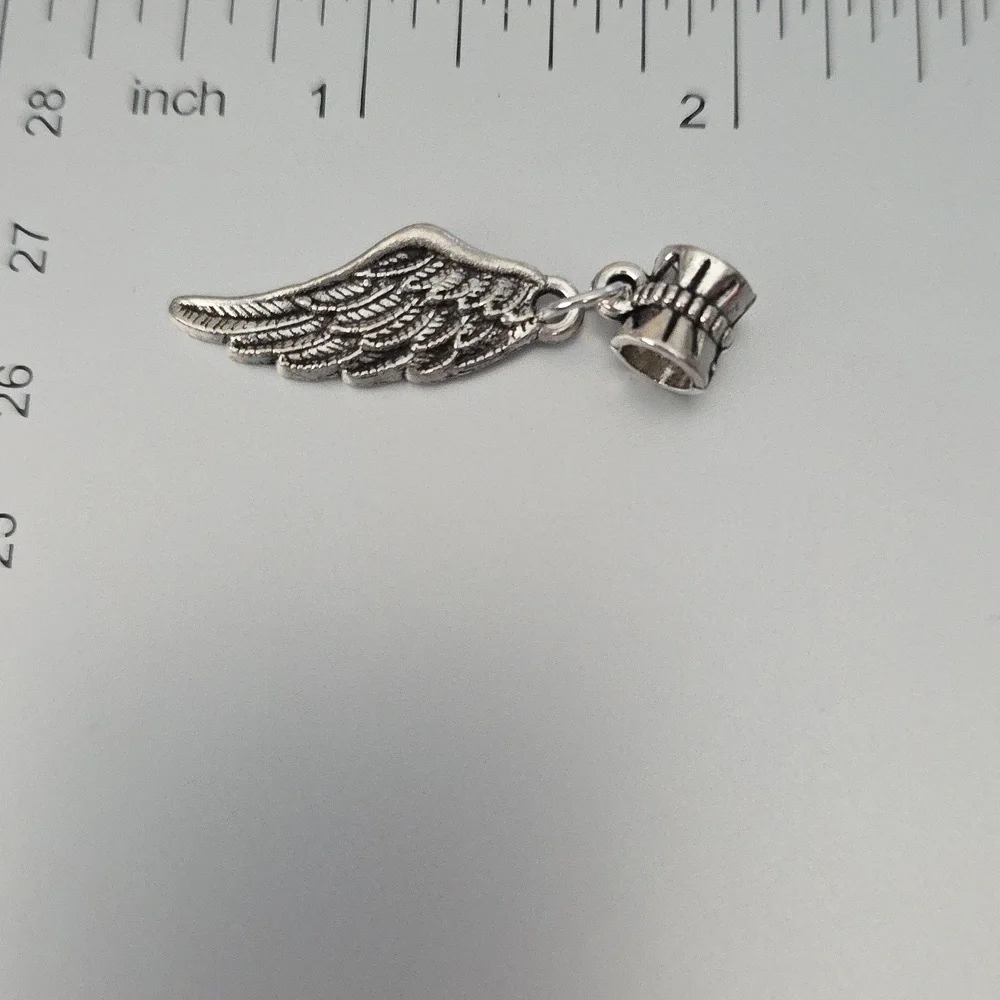 Angel Wings Charm for European Style Bracelets Fits Pandora Syst…